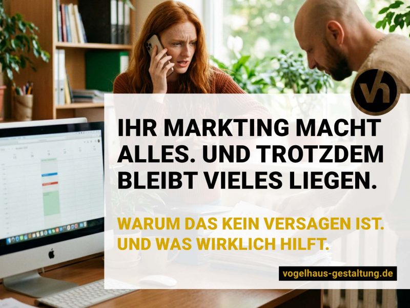 Marketing in Unternehmen und was hilft wenn vieles liegen bleibt